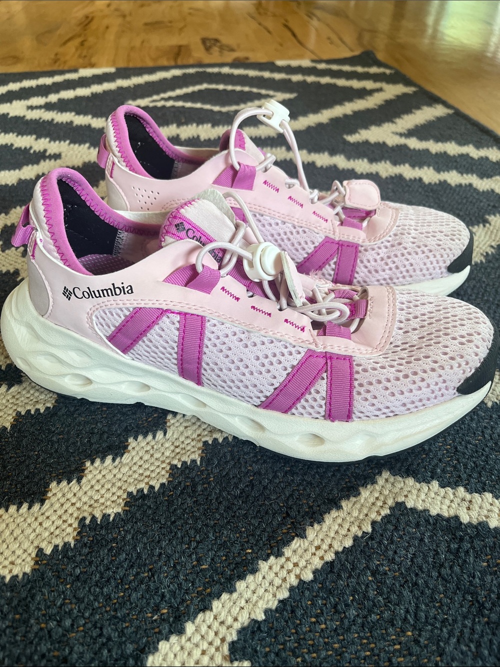 Columbia Kids Pink and Magenta Mesh Water/Hiking Shoes